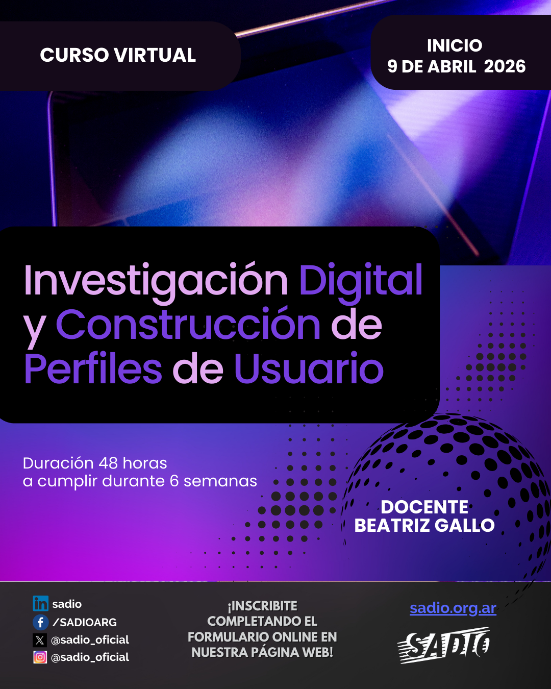Investigación Digital y Construcción de Perfiles de Usuario